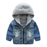Boys And Children Washed Soft Denim Jacket