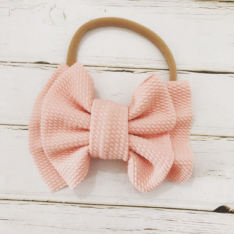 Three Little Tots Children's Bow Hair Band Baby Double Layer, in Xueya