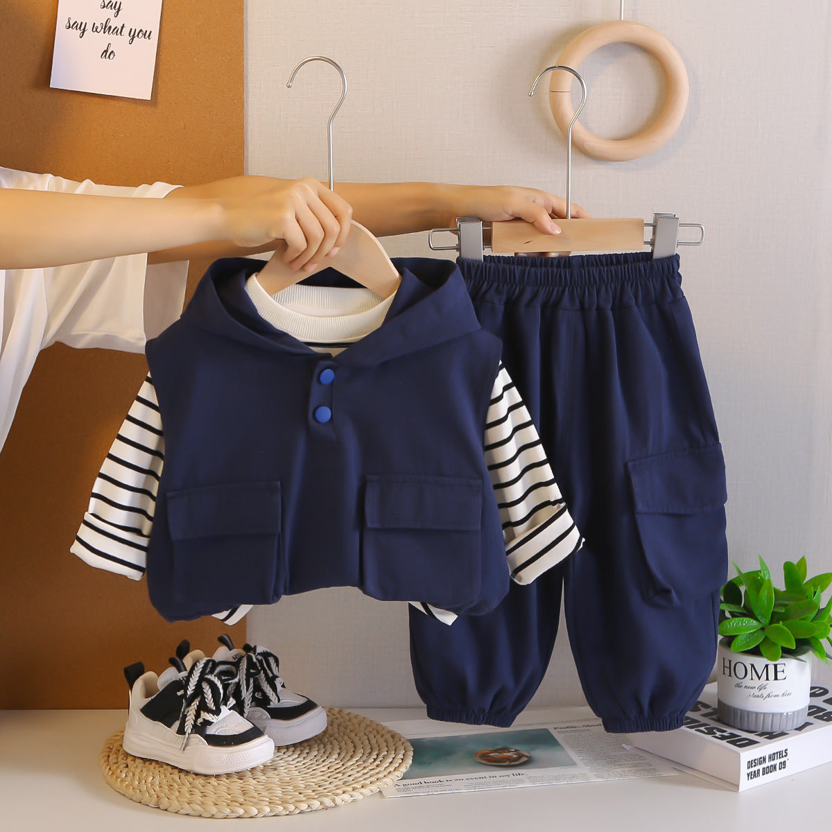 Casual Comfy Stylish Little Boy Clothing Set