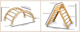 Climbing Triangle, Arch Rocker, Pillow, and 2in1 Ramp / 4 Pieces Set