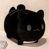 Three Little Tots Cartoon Cute Fishtail Cat Plush Toy Accompany Doll Girl Bed Sofa Doll Birthday Gift, in Black Cat