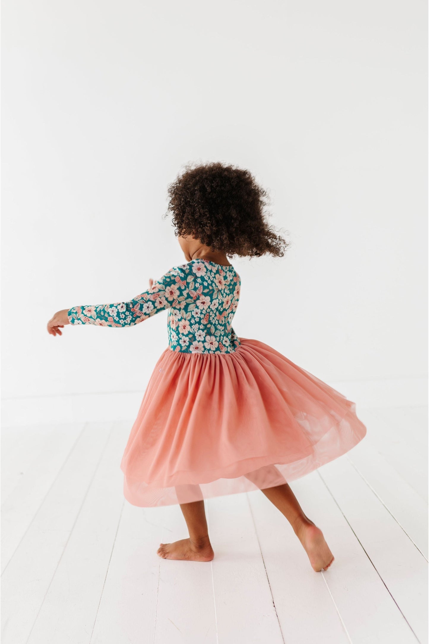 Bamboo Tulle Dress - Juniper