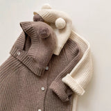 Children's Clothes Romper With Bear Hat