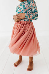 Bamboo Tulle Dress - Juniper