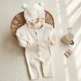Children's Clothes Romper With Bear Hat