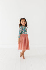 Bamboo Tulle Dress - Juniper