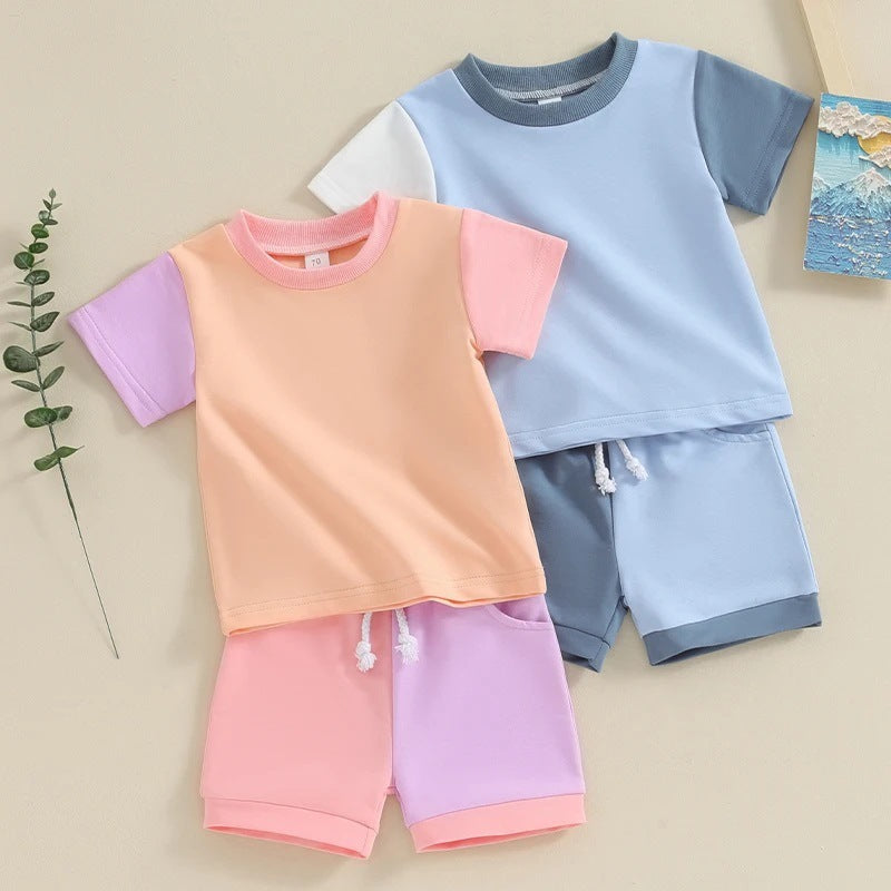 Summer Color Block Top and Bottom Set