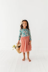 Bamboo Tulle Dress - Juniper