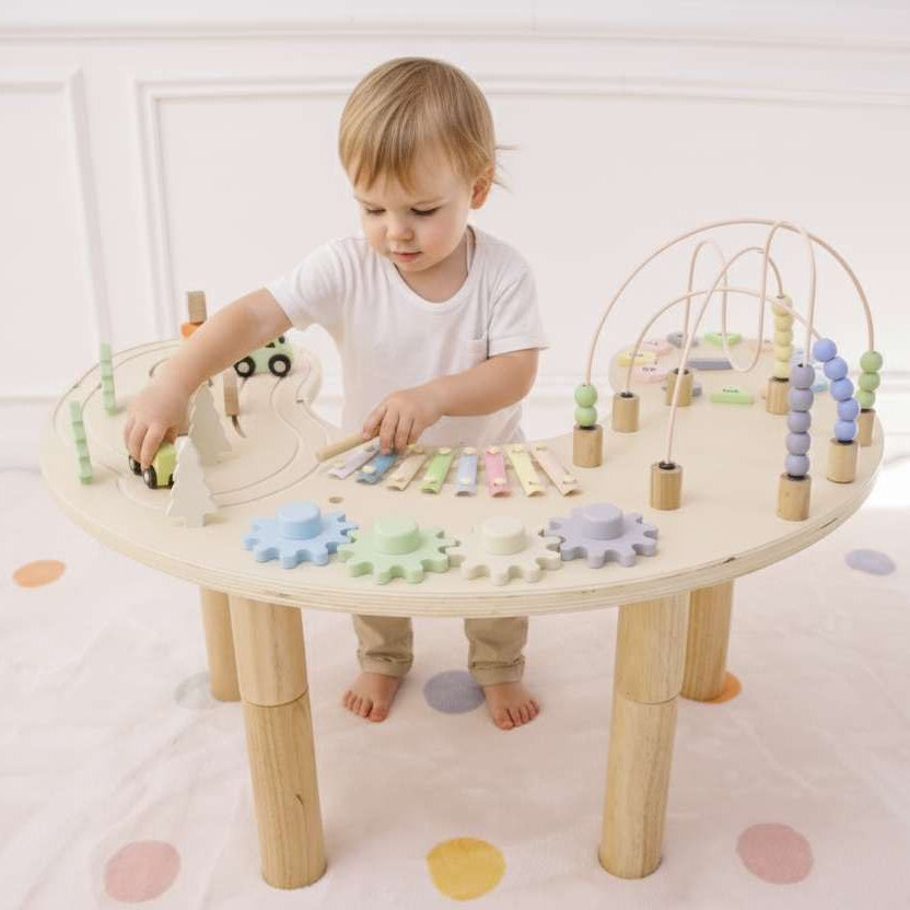 Three Little Tots Wooden Multi-Activity Sensory Play Table, additional product photo