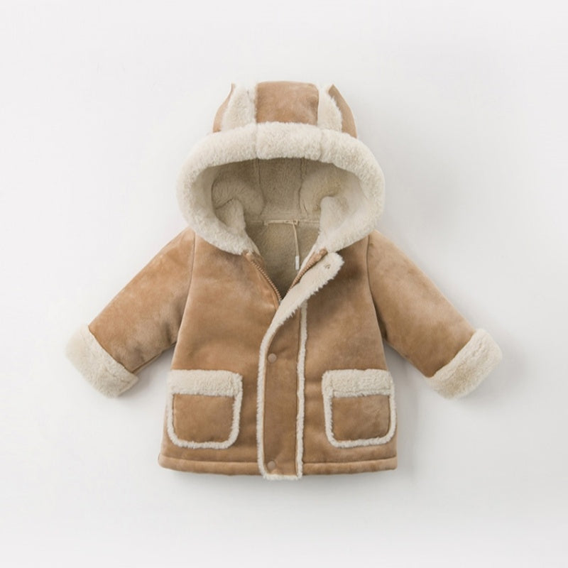 Three Little Tots Thicken Coat Baby Warm Casual Cotton Jacket