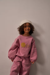 Three Little Tots Sunset Pink Sweat Set