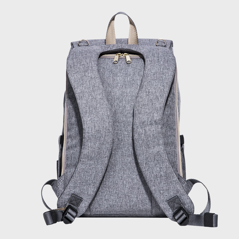 Three Little Tots Canvas Diaper Backpack, another angle