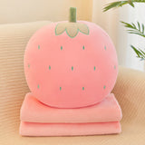 Three Little Tots Plush Doll pillow quilt, in Strawberry