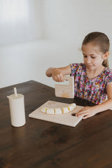 Children's Wooden Cutting Board Set with  Fruit Knife
