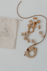 DIY Lacing Kit /wood and leather lacing kit