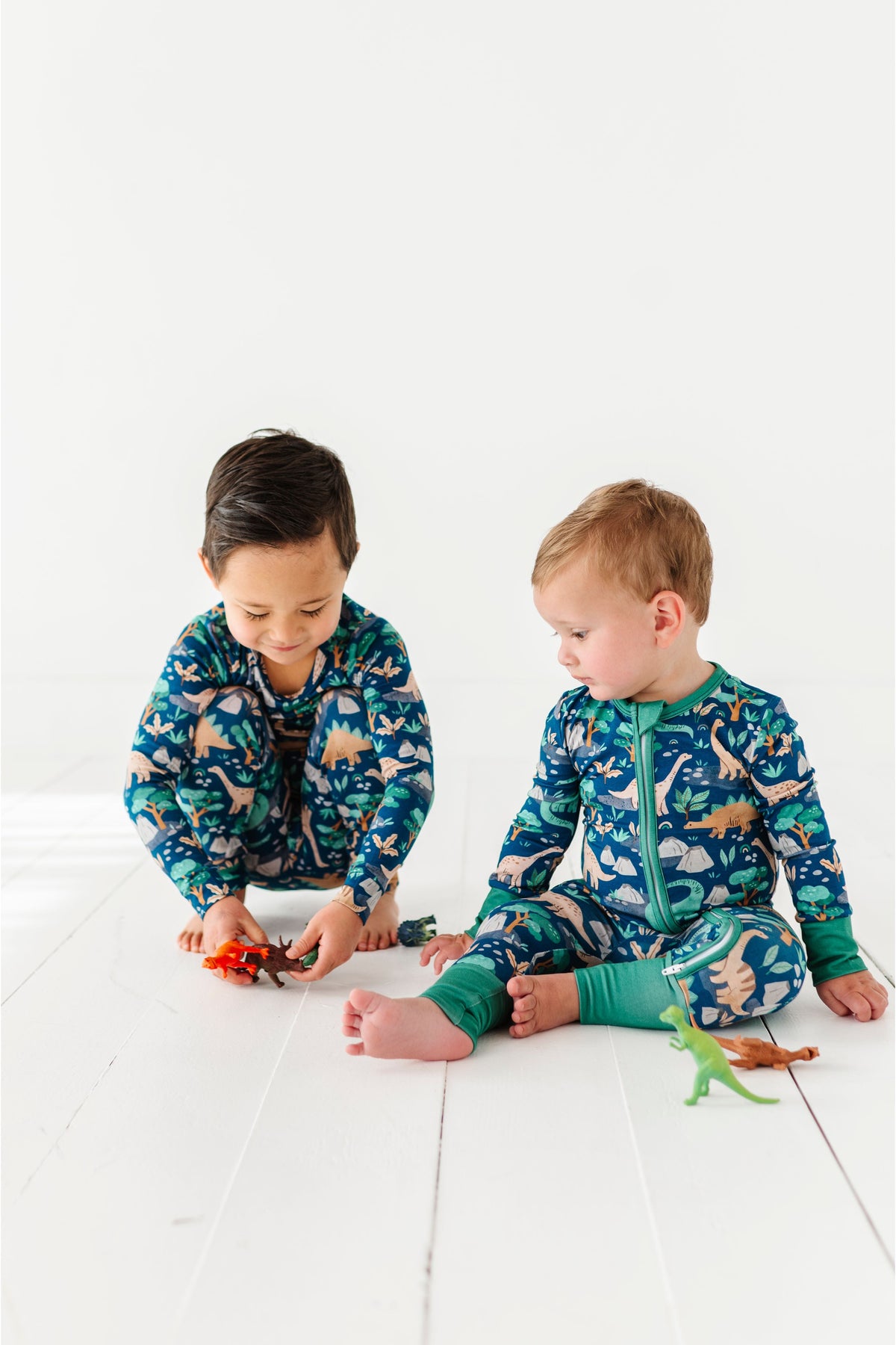 Three Little Tots Bamboo Pajama Set -Arlo Dino, additional view