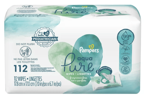 Pampers Aqua Pure Sensitive Baby Wipes; 112 Count