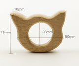 Three Little Tots Beech Wood Baby Teethers, second additional photo