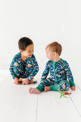 Three Little Tots Bamboo Pajama Set -Arlo Dino, extra product detail
