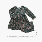 Three Little Tots Olive Bloom Dress, additional product photo