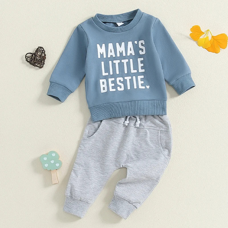 Mama's Little Bestie Sweatshirt and Sweatpants Set