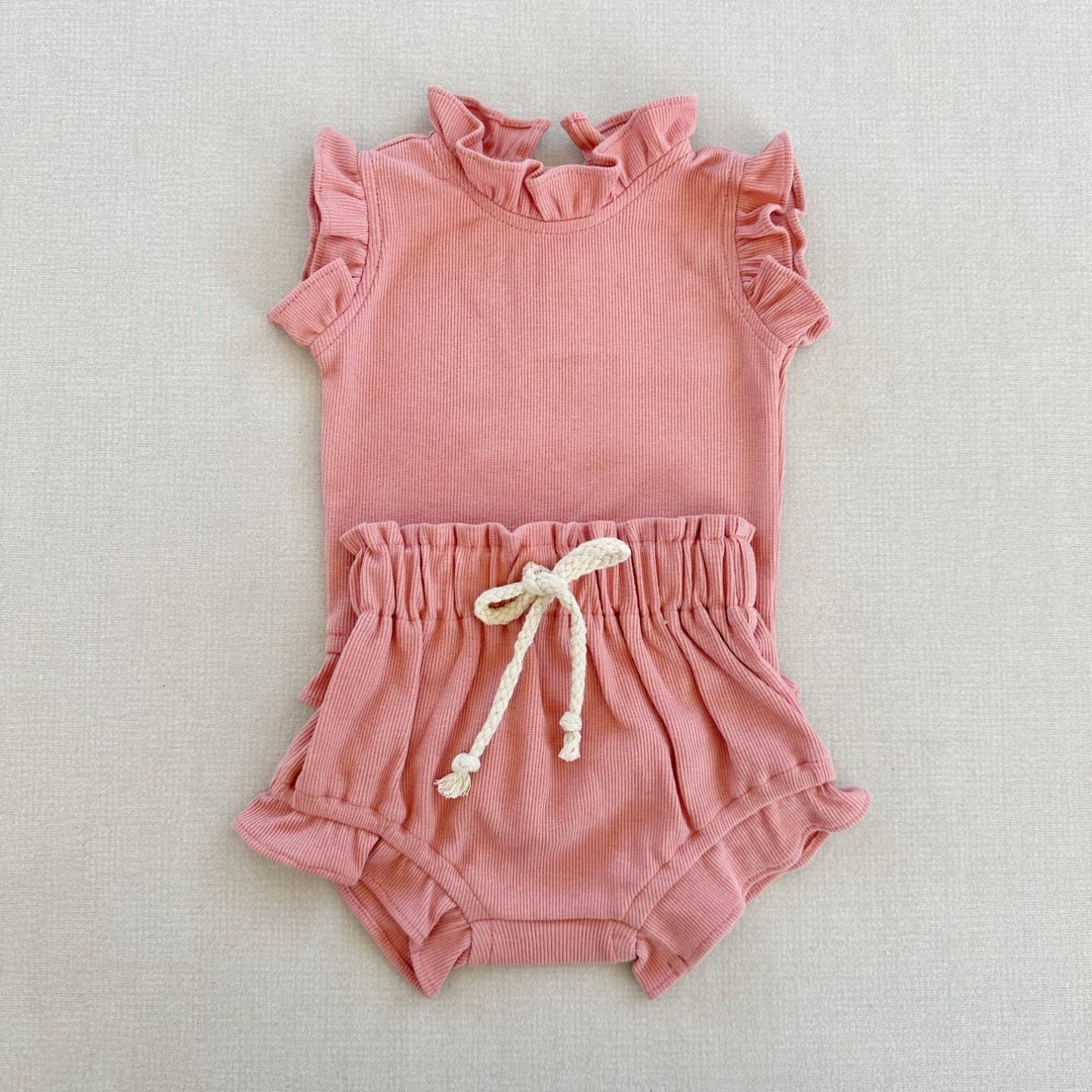 Little Girl Frilly Top and Bottom Set