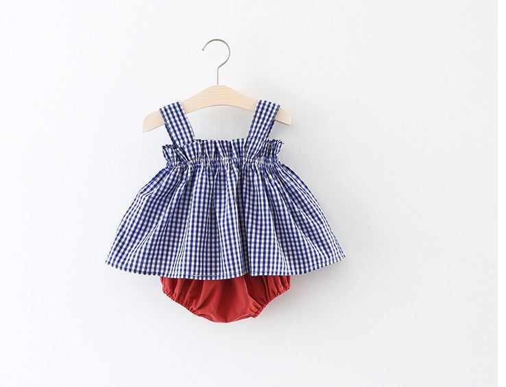 Summer Gingham Dress and Bloomers