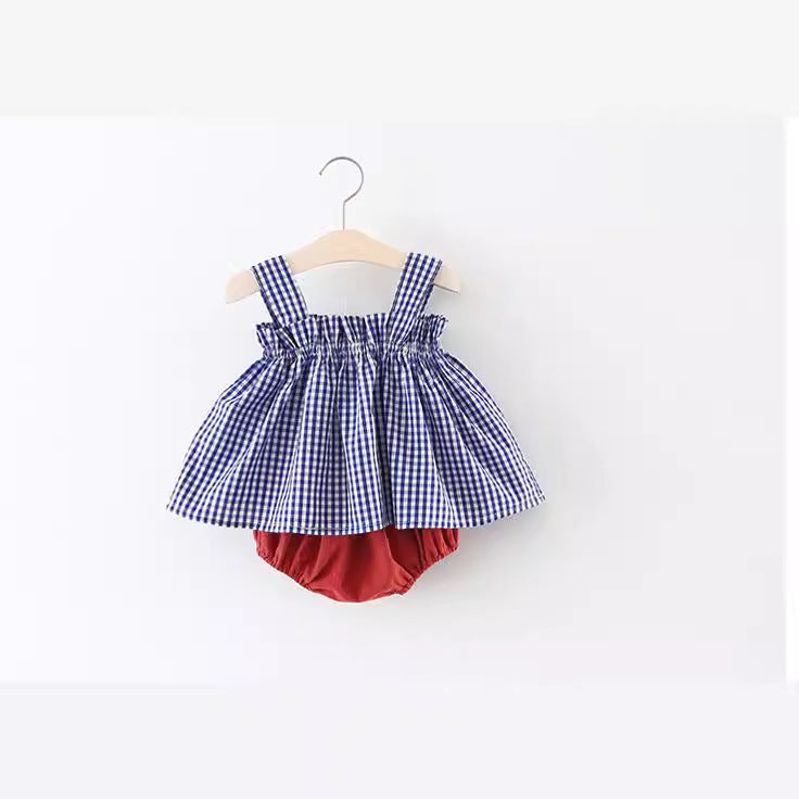 Summer Gingham Dress and Bloomers