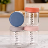 Haakaa Sealed Glass Storage Jar Set - 4 x 7 oz Glass Jars