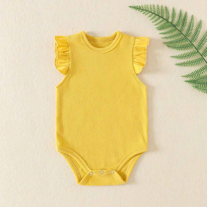 Three Little Tots Newborn Clothes Baby Girl Onesie Jumpsuit Romper, alternate angle