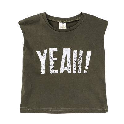 Children's sleeveless muscle t-shirt