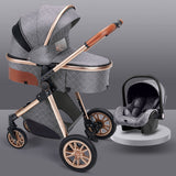 High landscape baby stroller that can sit or lie down lightweight folding two-way shock-absorbing newborn baby stroller