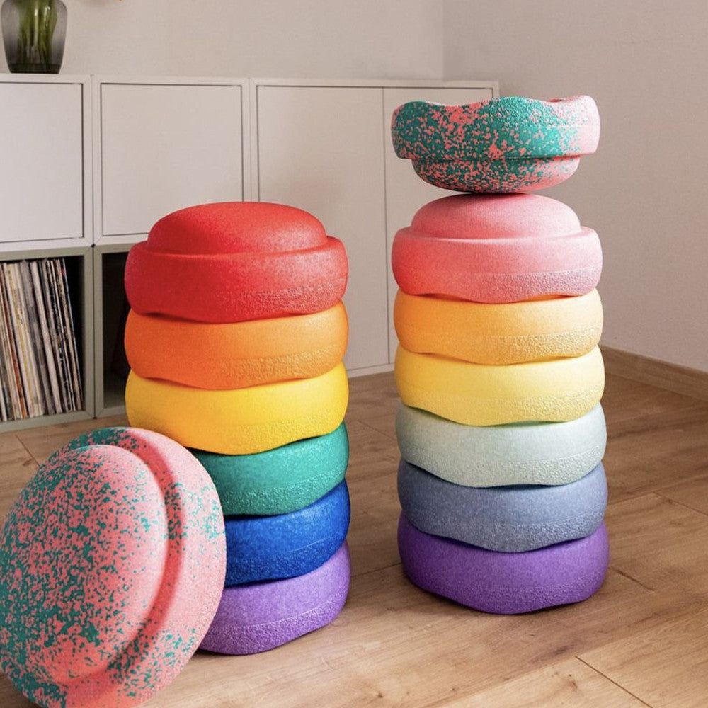 Three Little Tots Round Rainbow Stepping Stone Sensory Toy