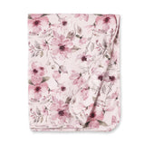 Watercolor Floral Baby Stroller Blanket - Bamboo
