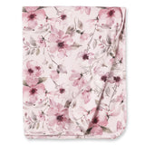 Watercolor Floral Baby Stroller Blanket - Bamboo
