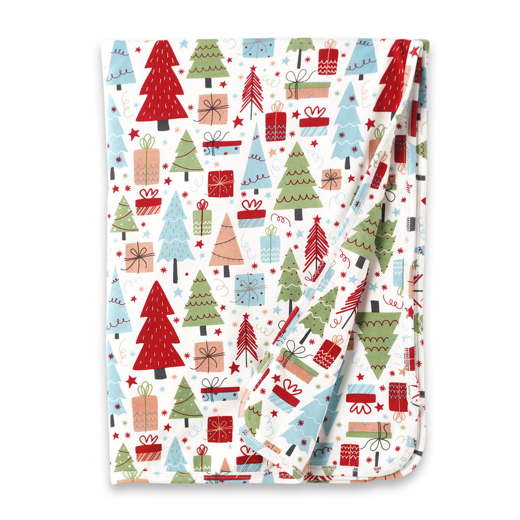 Christmas Merry Baby Bamboo Soft Stroller Blanket