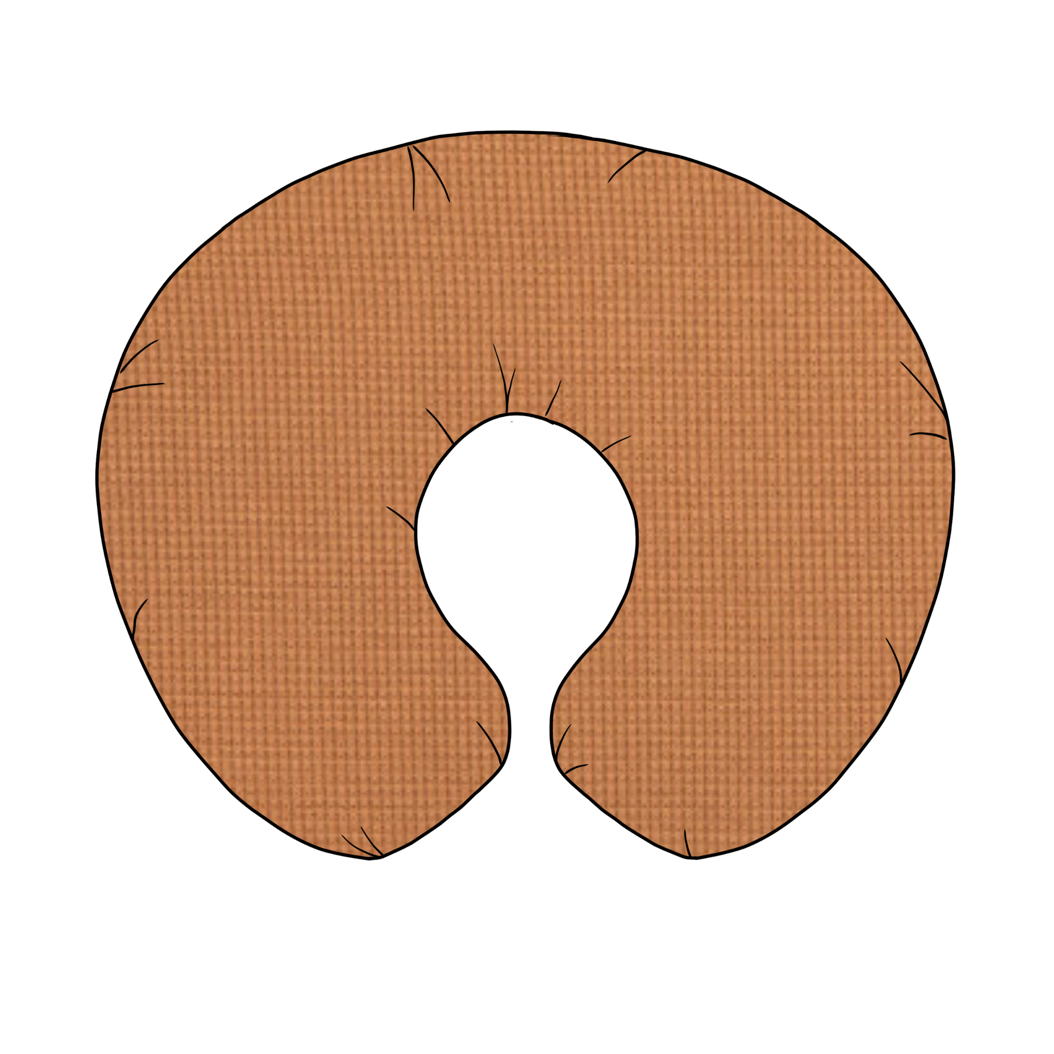 Caramel Waffle Nursing Pillow Cover