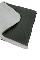Moss Ribbed Toddler Blanket