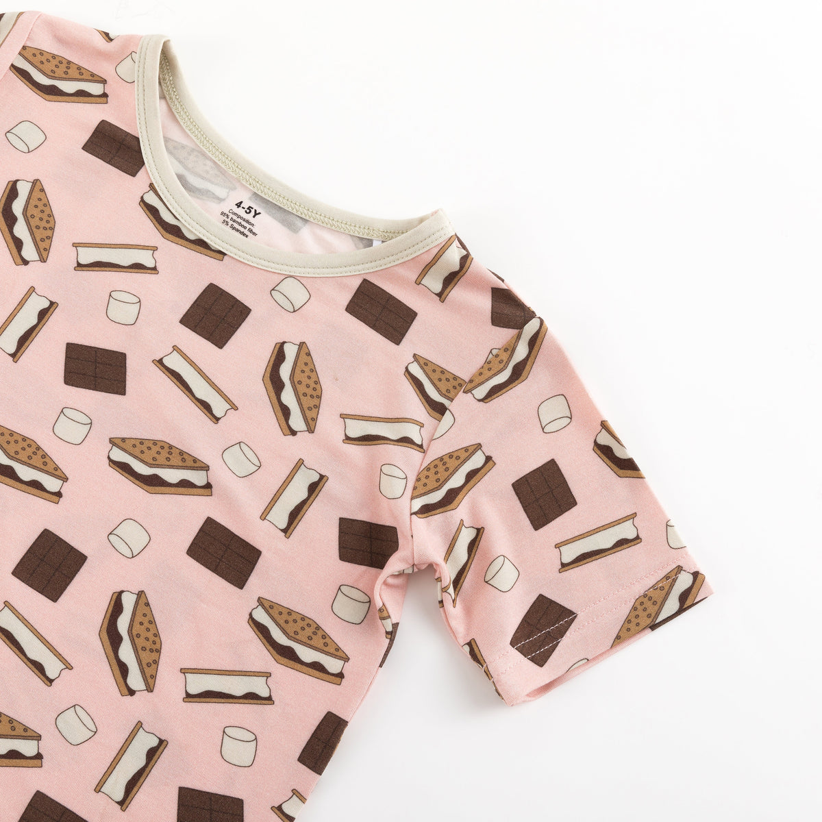 Three Little Tots S'more to Love Short PJ Set - Pink, additional view