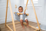 Three Little Tots Spruce Foldable Baby Swing - Blue Wave, fifth additional photo