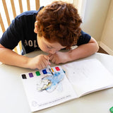Avi's Adventures Watercolor Paint Book + Water Pen (ages 3+)