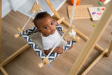 Three Little Tots Spruce Foldable Baby Swing - Beige, supplementary photo