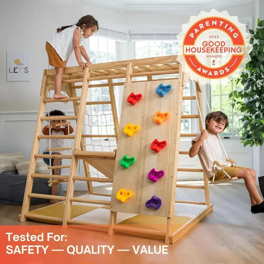Three Little Tots Magnolia Jungle Gym, in Natural