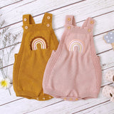 Three Little Tots Knitted jumpsuit triangle halter, additional product photo