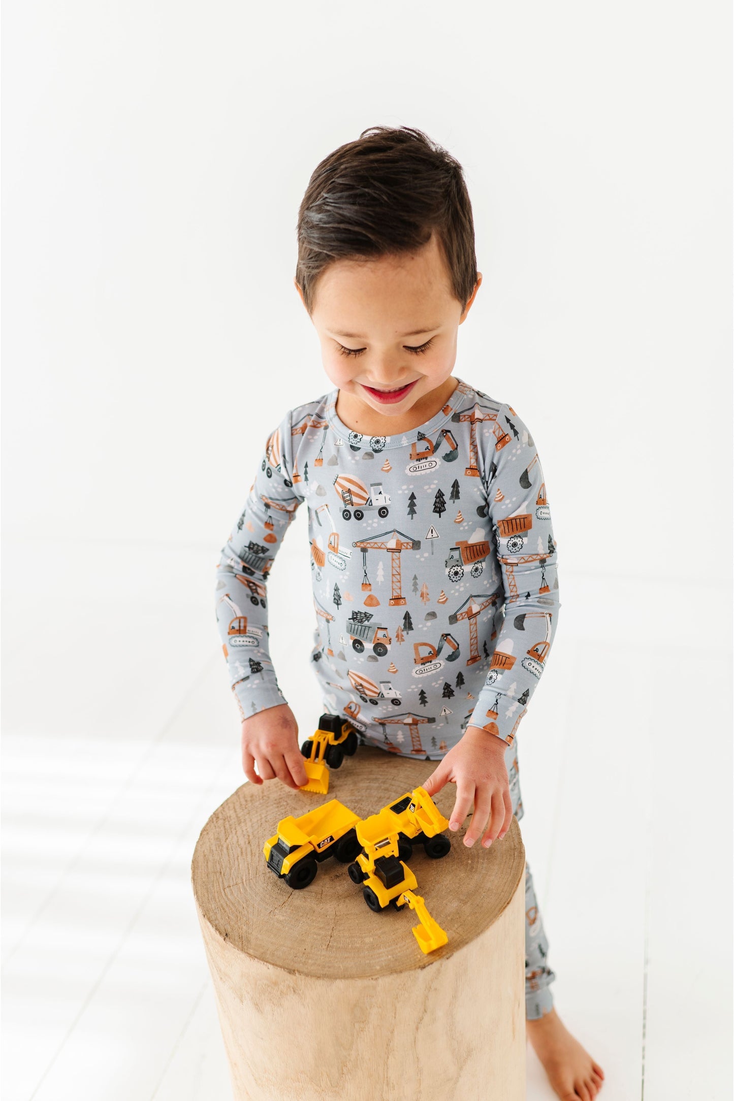 Construction Little Man Pajamas