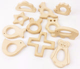 Three Little Tots Beech Wood Baby Teethers, in Style2