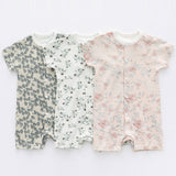 Three Little Tots Baby Thin Clothes Short Sleeve Baby Jumpsuits