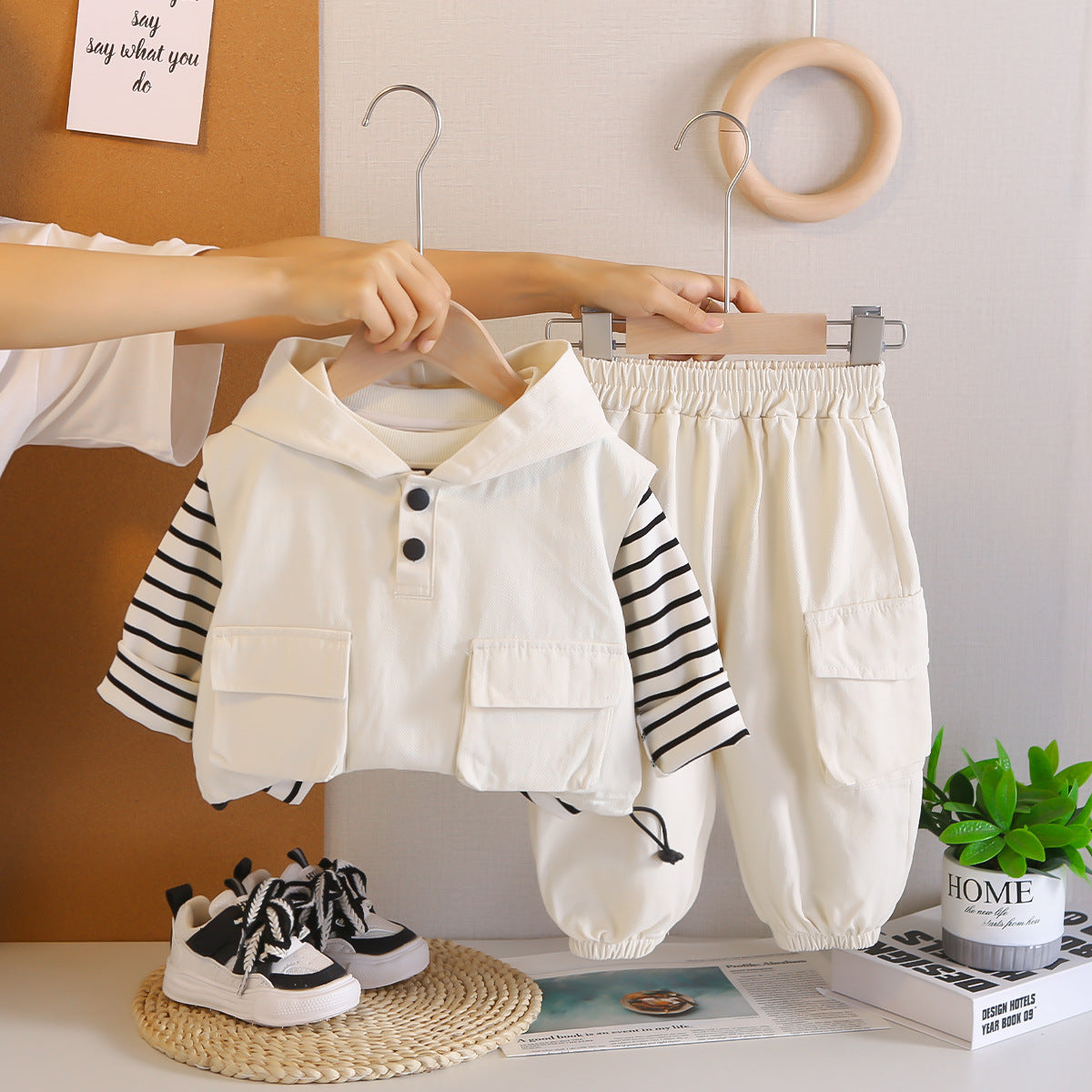 Casual Comfy Stylish Little Boy Clothing Set