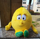 Three Little Tots Vegetables and Fruits Pumpkin and Watermelon Plush Toys, in Lemon
