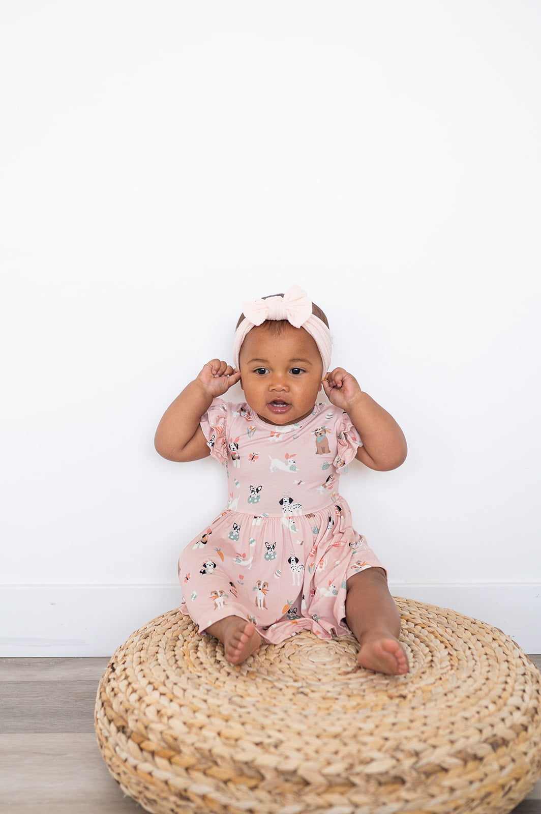 Three Little Tots Puppy Egg Hunt Bodysuit Dress